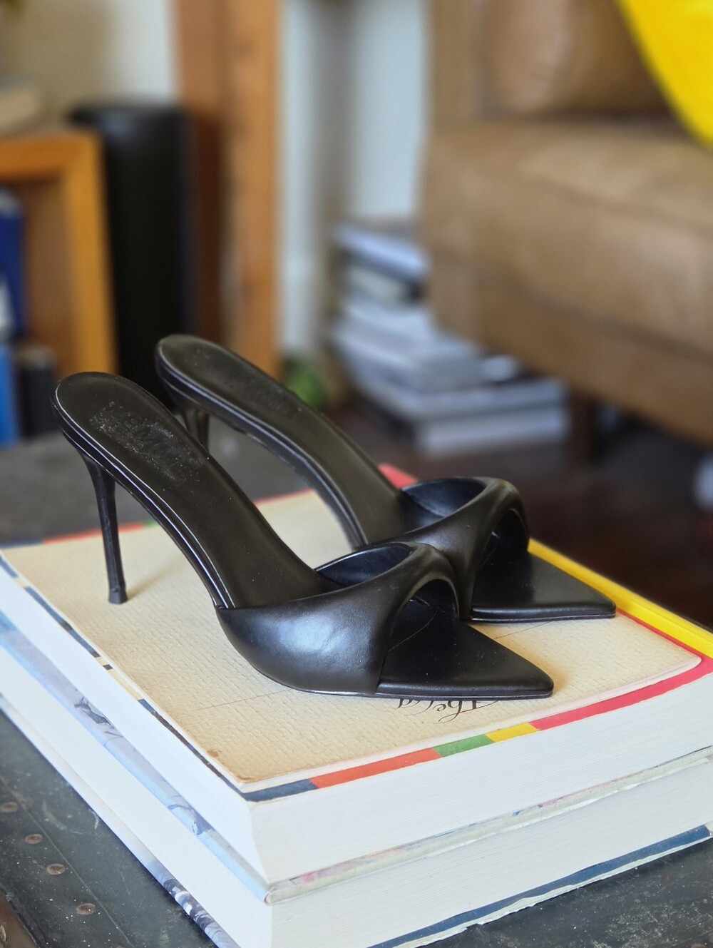 FEMME LA Saint Slipper Heels - Black - Picture 2 of 7